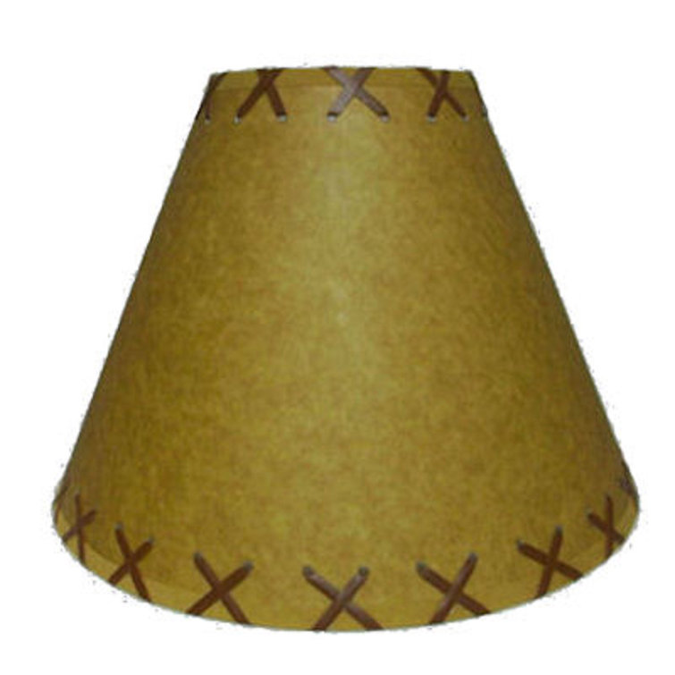 Millwood Pines 11'' H Paper Empire Lamp Shade ( Spider ) in Oiled Kraft